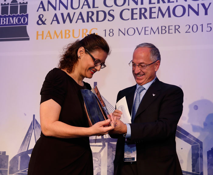 ICS SWW wins BIMCO Education and Training Award